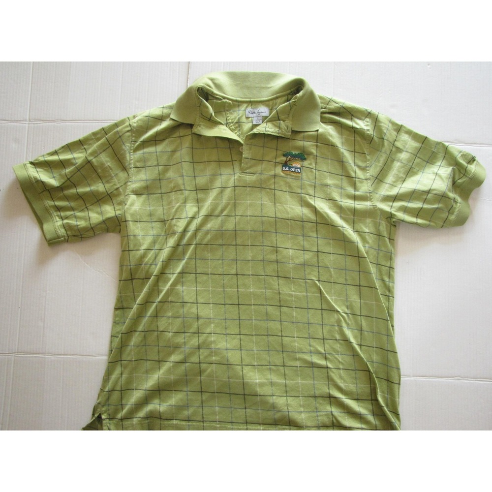US Open Torrey Pines Shirt Mens XL Green Windowpane Polo Golf 2008 Weatherproof